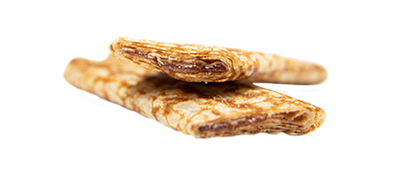 crepes with sweet strawberry filling