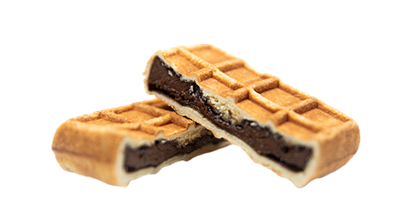 belgian chocolate filled waffle
