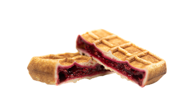 blueberry filled waffle