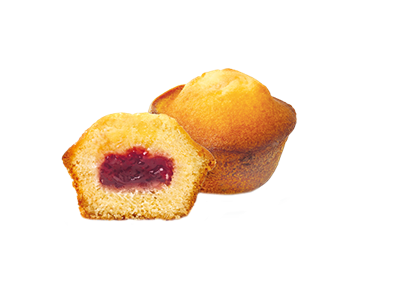 glutenfree muffin with tasty raspberry